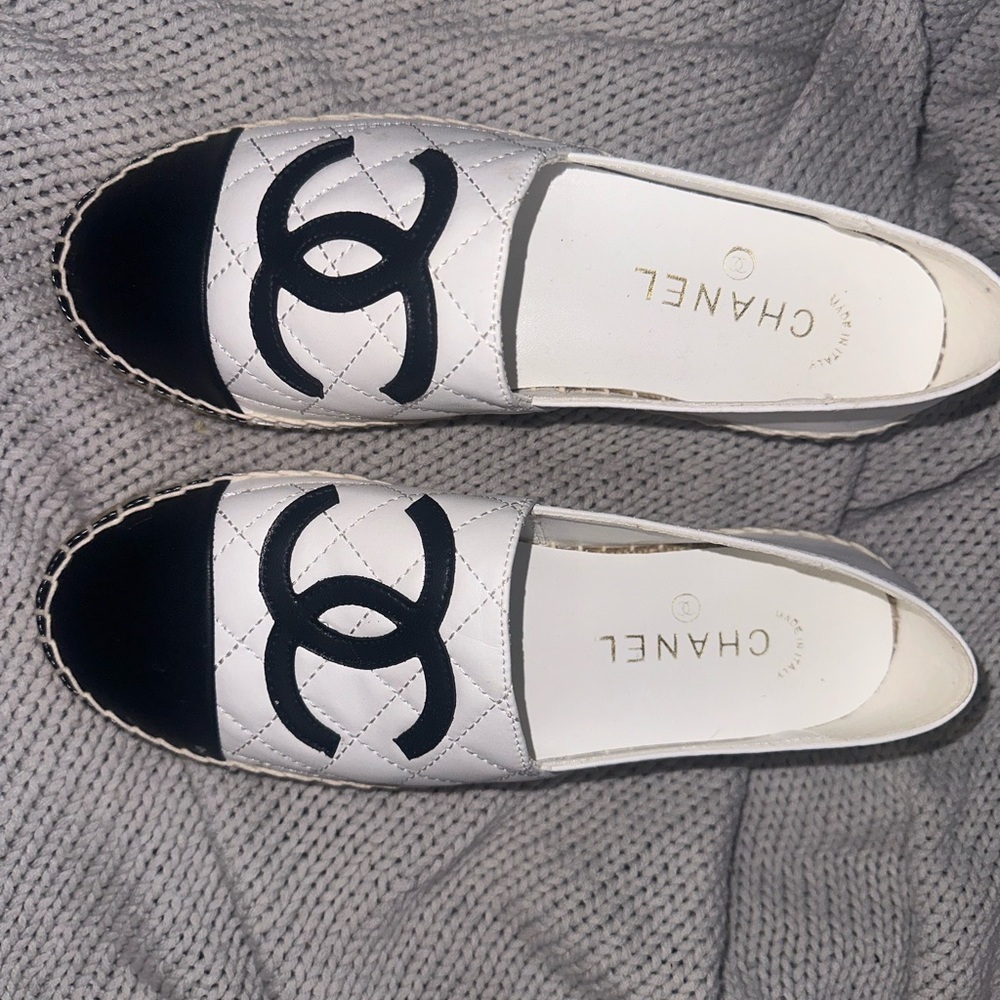 Chanel Lambskin CC Espadrilles